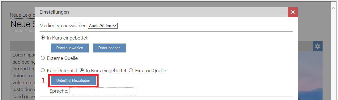 Wie füge ich Untertitel einem Video in der LernBar hinzu? – KnowHow